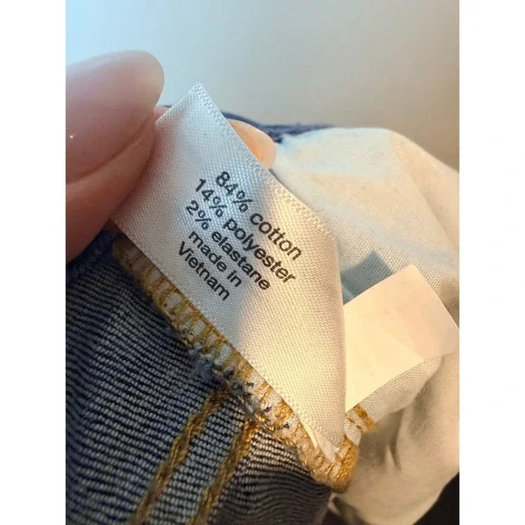 Lane Bryant 22P Wide Leg Jeans Medium Wash Pintuck Seam Petite Plus Size A1440 - Picture 7 of 8